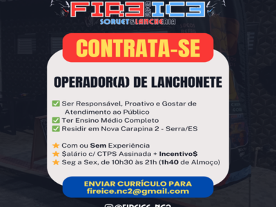 Vaga de Emprego na FIREICE em Nova Carapina II
