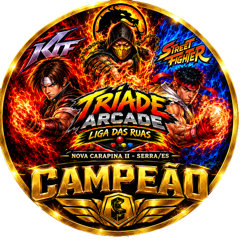 tríade arcade - liga das ruas - troféu